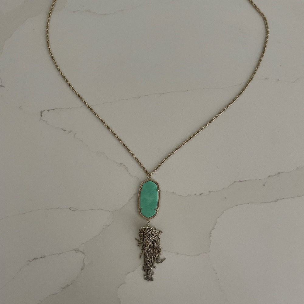 Kendra Scott Necklace with Turquoise Pendant